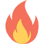 flame icon for fast news