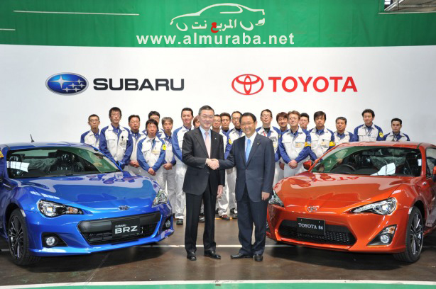 تويوتا جي تي 86 و سوبارو بي ار زي تبدأن الانتاج في مصنع واحد Subaru BRZ Toyota GT 1