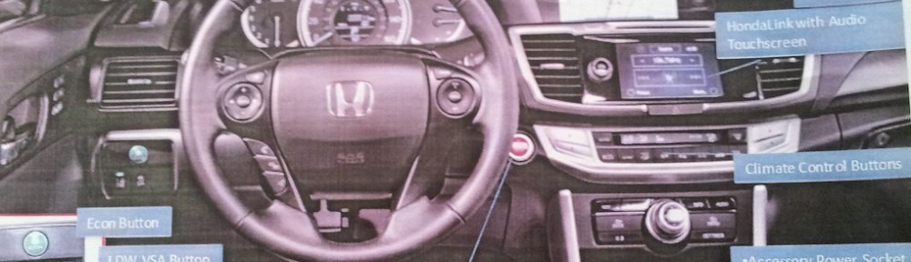 هوندا اكورد 2013 في اول صورة من الداخل بالشكل الجديد والتطويرات الجديدة 2013 Honda Accord