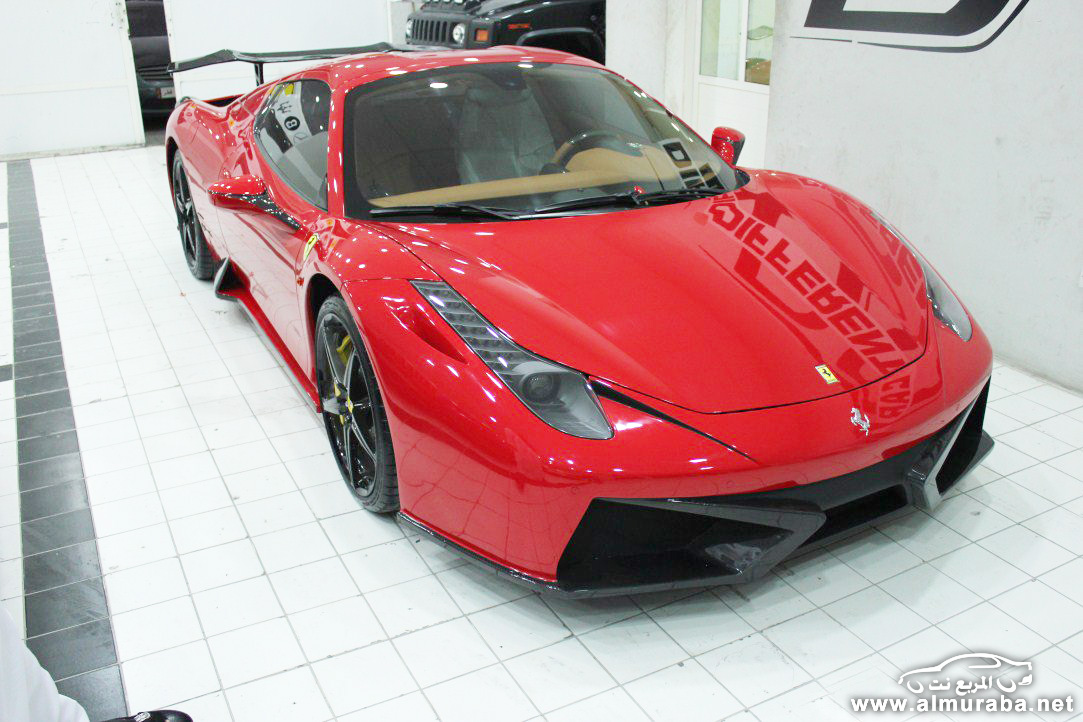 فيراري 2013 458 إيطاليا المطورة والمعدلة من شركة "Different Car" في مدينة دبي Ferrari 2013 3