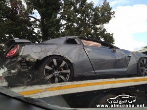 "بالصور" حادث تصادم نيسان جي تي ار الجديدة في جنوب افريقيا Nissan GT-R 6