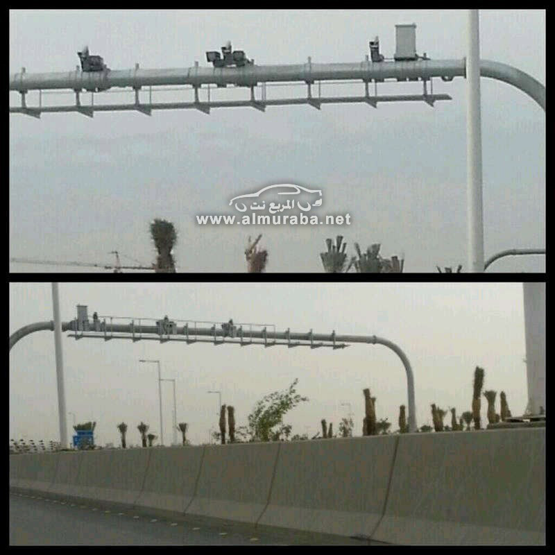 "بالصور" تركيب كاميرات ساهر المرورية فوق لوحات الطريق بمدينة الرياض بحركة جديدة 4