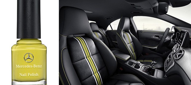 حزمة اكسسوارات شاملة لسيارة مرسيدس سي ال ايه تتضمن “طلاء اظافر”! Mercedes CLA