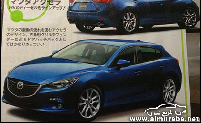 مازدا 3 2014 الهاتشباك الجديدة كلياً تظهر في أحد مجلات السيارات Mazda3 2014 6