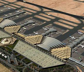 “بالصور” استمرار الأعمال الداخلية بالصالة الخامسة بمطار الملك خالد بالرياض