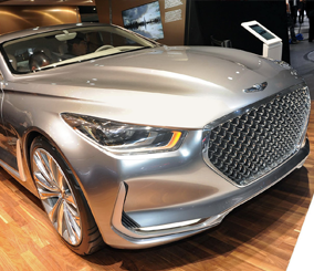 هيونداي جي “الرؤية” الإختبارية يوحي الى طراز كوبيه ينافس مرسيدس اس كلاس الجديدة Hyundai Vision G