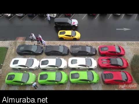 “فيديو” شاهد سيارات لامبورجيني تجسد علم الإمارات في يومها الوطني