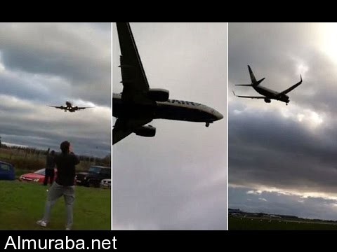 “فيديو” مشهد لطائرة تتلاعب بها الرياح كأنها دمية