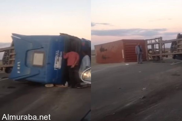 “فيديو” شخص يصور حادث فتفاجأ بسيارة تصدمه من الخلف على طريق الرياض مكة