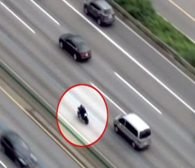 “فيديو” شاهد الشرطة الكورية تطارد سعودي بطائرة مروحية أثناء قيادته دراجة نارية بسرعة مذهلة