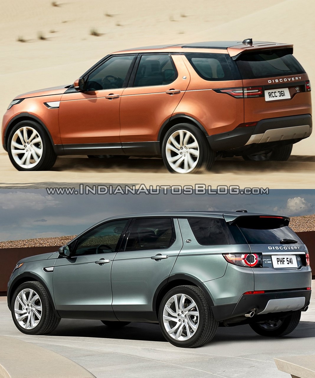2017-land-rover-discovery-vs-land-rover-discovery-sport-rear-three-quarters-left-side