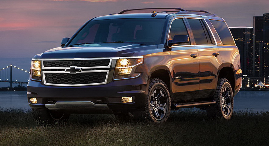 New for 2017, the Tahoe and Suburban are offered with a Z71 Midnight Edition package. The Z71 Midnight includes all of the features found on the Z71 Package including off-road tuned suspension, off-road tires, skid plates, off-road tubular assist steps, fog lamps, tow hooks, sill plates, 3.42 axle, 2-speed transfer case, floor mats, hill descent control, high capacity air cleaner, Z71 badging and more. The Midnight Edition adds 18” black-painted Z71 wheels, roof rack cross rails, black grille insert, and black Chevrolet “bow tie” logos. The Z71 Midnight Tahoe also comes equipped with aggressive Goodyear DuraTrac off-road tires.