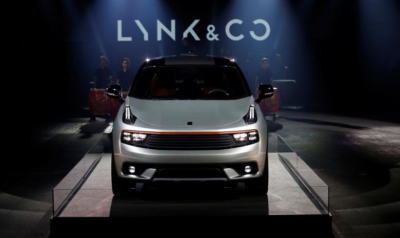 Chinese automaker Geely unveils first model of its new Lynk & Co brand in Berlin, Germany, October 20, 2016. REUTERS/Hannibal Hanschke