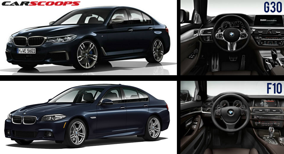 "بالصور" تعرف على الاختلافات بين بي إم دبليو G30 الفئة الخامسة 2017 والـ F10 موديل 2016 BMW 4