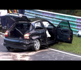 “فيديو“ شاهد انزلاق سيارة أودي S3 لتتحطم بعنف في نوربورغرينغ 1