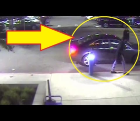 “فيديو“ شاهد لحظة تعرض شاب للاختطاف في مرآب سيارات 1