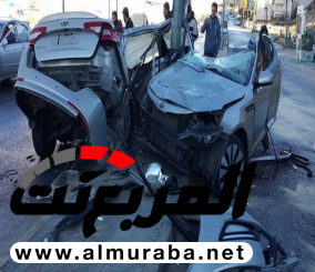 "فيديو" شاهد حادث اصطدام سيارة كيا اوبتيما بعمود ما أدى إلى انشطارها في الأردن 1