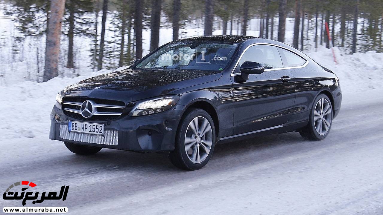 "صور تجسسية" أثناء اختبار فيس ليفت "مرسيدس بنز" سي كلاس كوبيه 2019 Mercedes-Benz C-Class Coupe 40