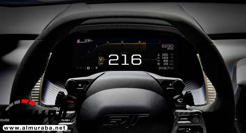 "فورد" تكشف عن تفاصيل أنساق قيادة السيارة الخارقة الجديدة Ford 2017 GT 5
