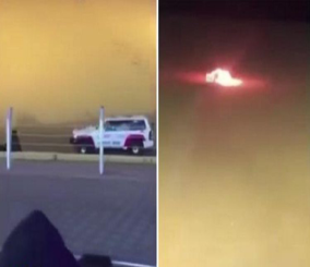 “فيديو” شاهد احتراق سيارة أثناء محاولتها صعود طعس بإحدى دول الخليج