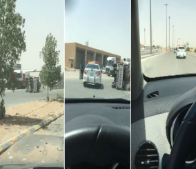 “فيديو”شاهد دورية أمنية تطارد مركبتين لعمالة أفريقية بعد سرقة مواشي شرق الرياض