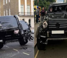 “فيديو” شاهد انقلاب لسيارة مرسيدس معدلة في لندن
