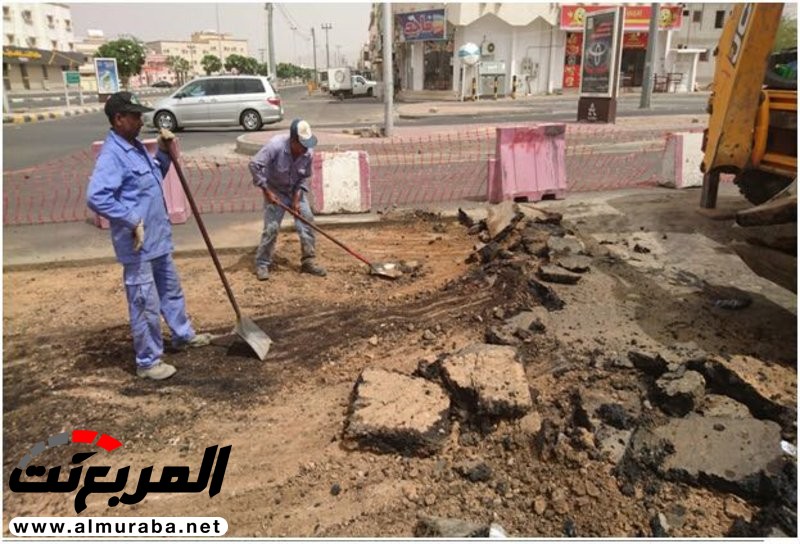 "بالصور" أمانة نجران تلزم مقاول بإعادة تنفيذ أعمال السفلتة مجدّداً في شارع الملك خالد 2