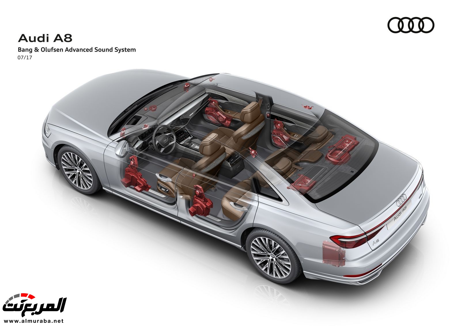 أودي A8 2018 الجديدة كلياً تكشف نفسها بتصميم وتقنيات متطورة "معلومات + 100 صورة" Audi A8 87