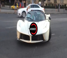 "فيديو" شاهد استعراض مبالغ فيه بسيارة لافيراري أبيرتا وسط الشارع يغضب الشرطة 1
