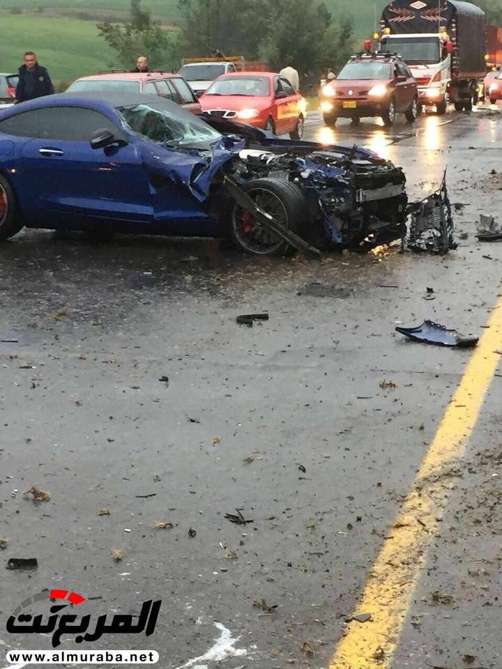 "بالفيديو والصور" مكلارين 650S ومرسيدس GT S AMG وبورش بوكستر يتحطمون بحادث في كولومبيا 28