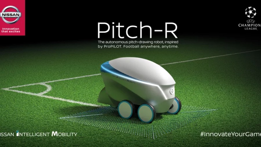 روبوت نيسان Pitch-R يكشف عنه رسمياً في دوري أبطال أوروبا