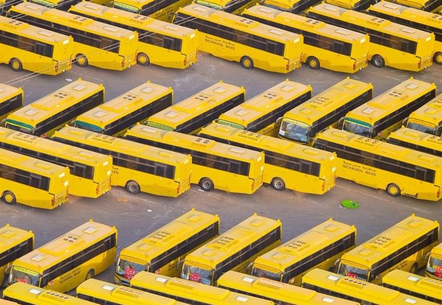“بالصور” حافلات نقل الحجاج رسمت لوحة فنية متناسقة
