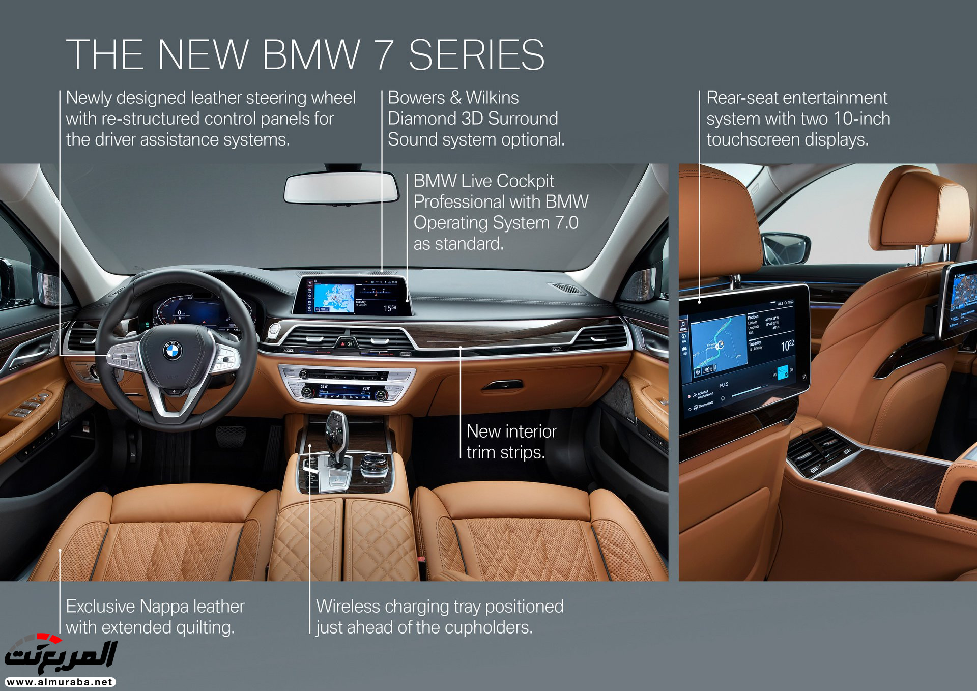 بي ام دبليو الفئة السابعة 2020 المحدثة تكشف نفسها رسمياً "صور ومواصفات" BMW 7 Series 238