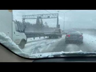 "بالفيديو" شاهد اصطدام 30 سيارة على طريق سريع بروسيا 1
