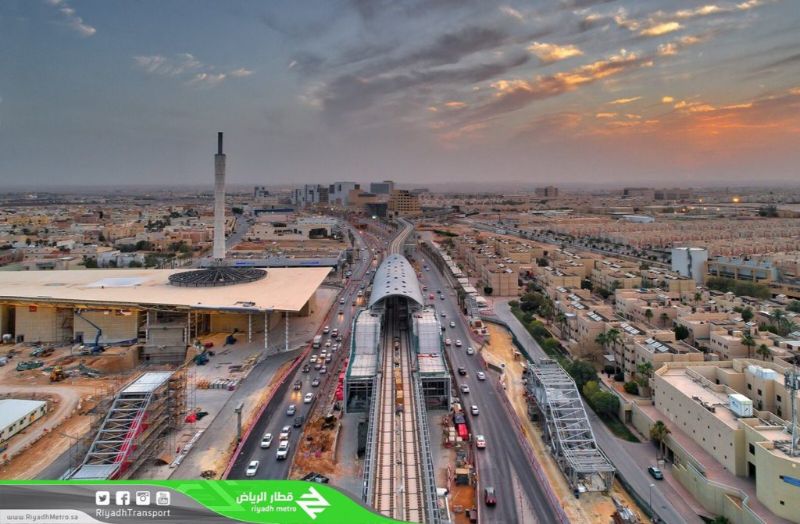 "بالصور" نسبة الإنجاز في مشروع قطار الرياض تصل إلى 82% 3
