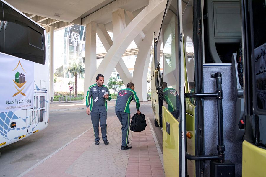 محاكاة افتراضية باستخدام الحافلات للتأكد من جاهزية مطار جدة الجديد لاستقبال المعتمرين 3