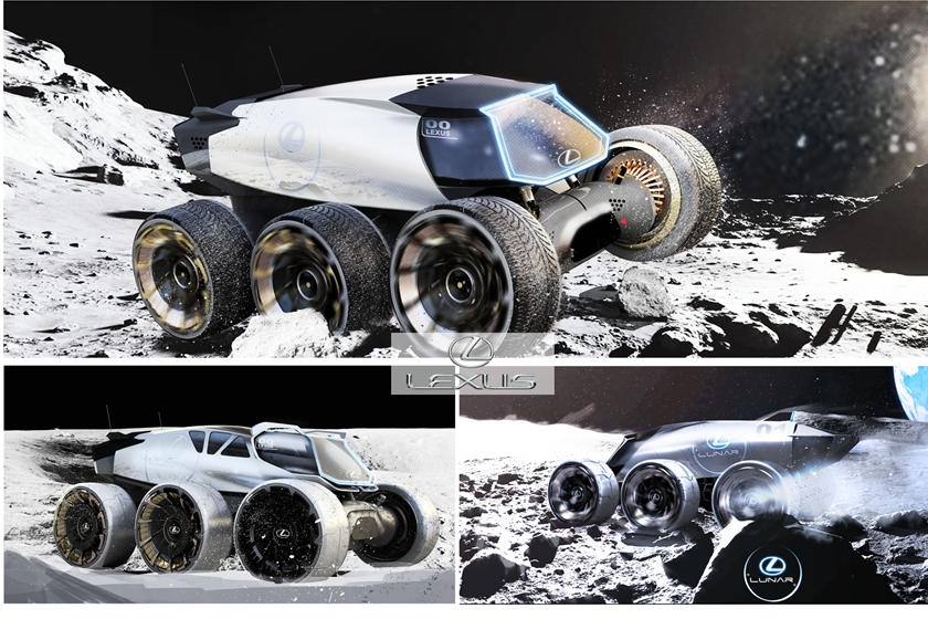 "بالصور" تصميم 7 سيارات لكزس للاستخدام فوق سطح القمر 22