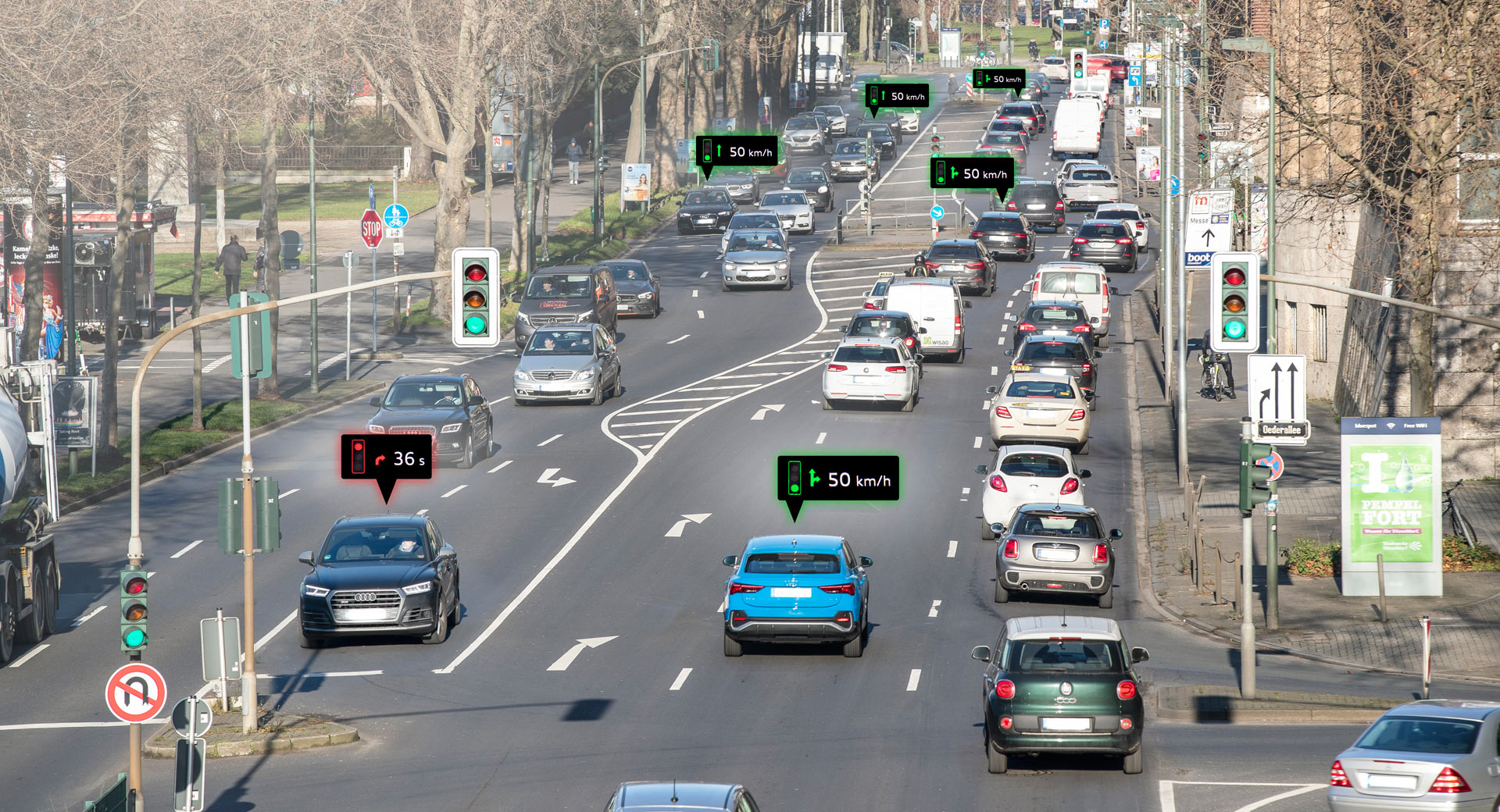 سيارات اودي تبدأ بالتواصل مع إشارات المرور في ألمانيا! 40
