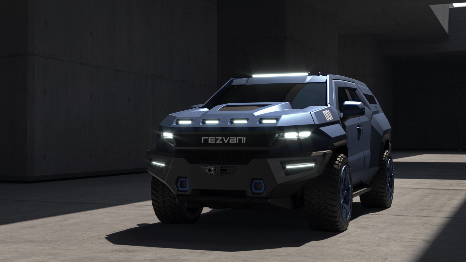 ريزفاني فينجنس هي SUV عسكرية جديدة مبنية على كاديلاك اسكاليد 1