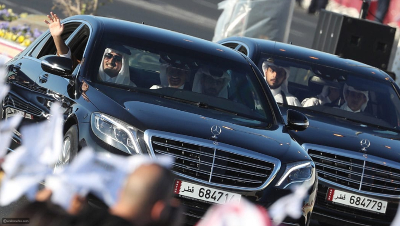 سيارات أمير قطر,الشيخ تميم, المربع نت