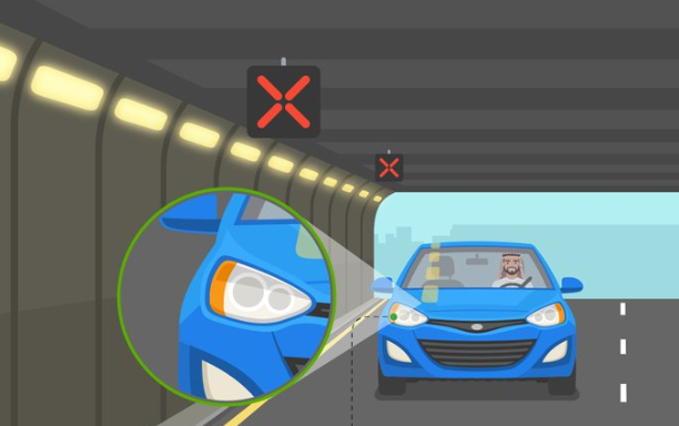 "المرور" يكشف غرامة عدم إضاءة أنوار السيارة داخل الأنفاق 1
