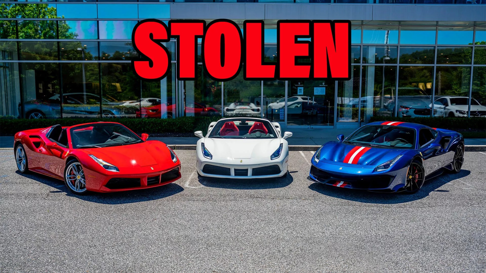 سرقة أربع سيارات فيراري من مركز خدمة في أمريكا