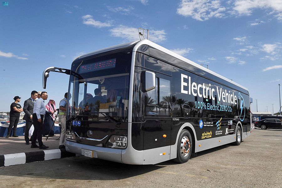 "النقل" توضح أهداف ومميزات الحافلة الكهربائية 5