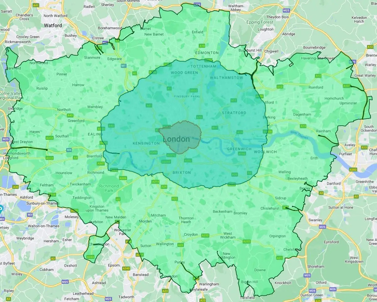 منطقة الانبعاثات المنخفضة في لندن 