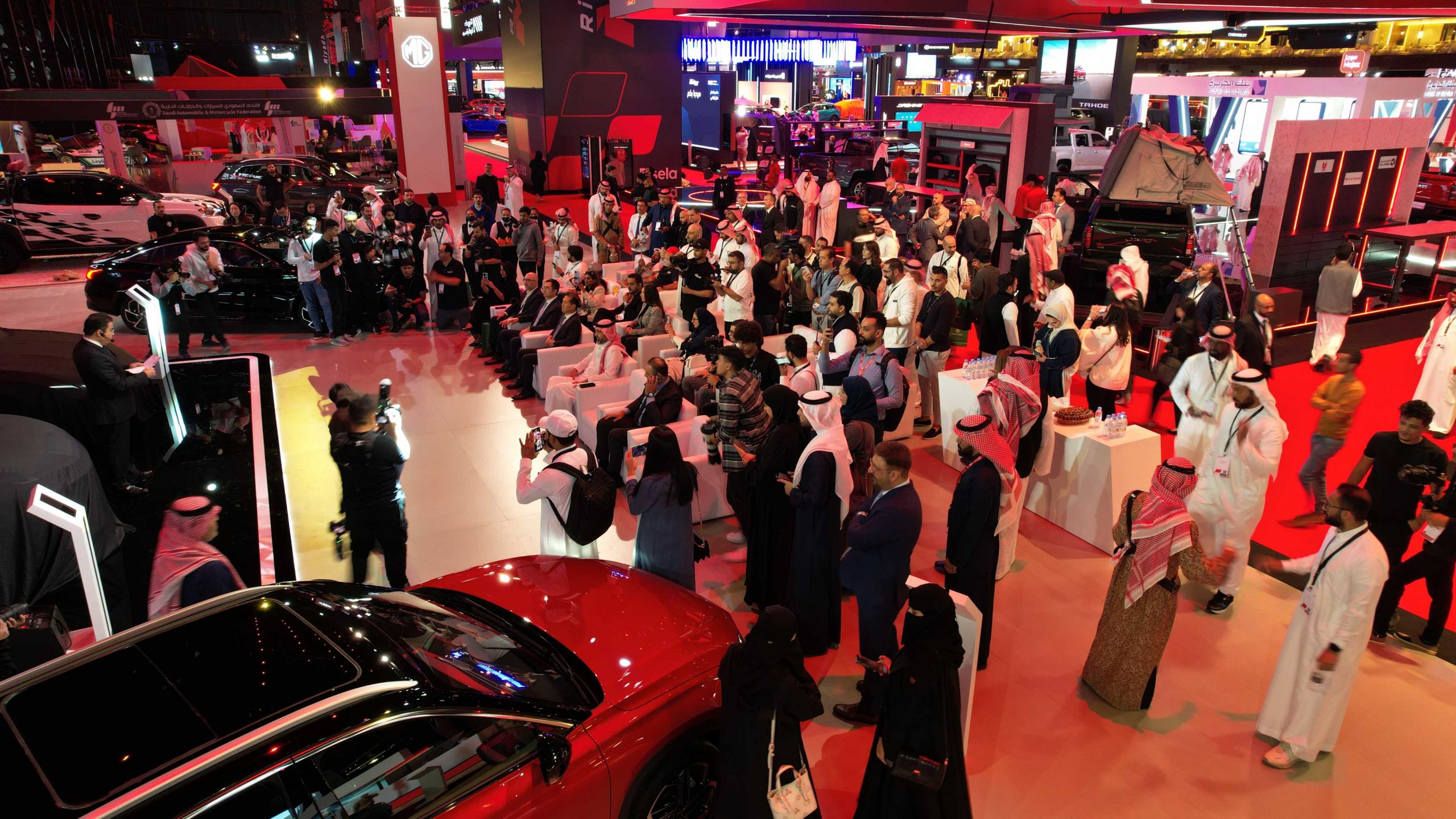 ’إم جي موتور‘ تجذب الأنظار في ’معرض الرياض للسيارات‘ عبر الظهور الدولي الأول لمركبة MG Whale والظهور الإقليمي الأول لسيارة MG7 9