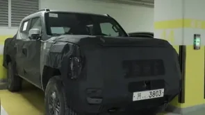 شاحنة كيا الجديدة تظهر في فيديو تجسسي جديد في كوريا