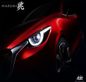 صور تشويقية لسيارة مازدا الجديدة Hazumi قبل الكشف عنها في معرض جنيف للسيارات 2014