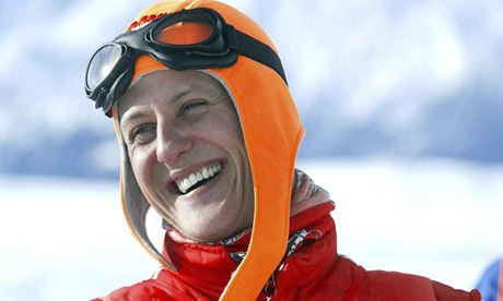 Michael Schumacher smiling in ski gear