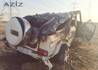 "بالصور" حادث واحتراق سيارة مرسيدس جي55 الجديدة في مدينة الرياض Mercedes G55 5