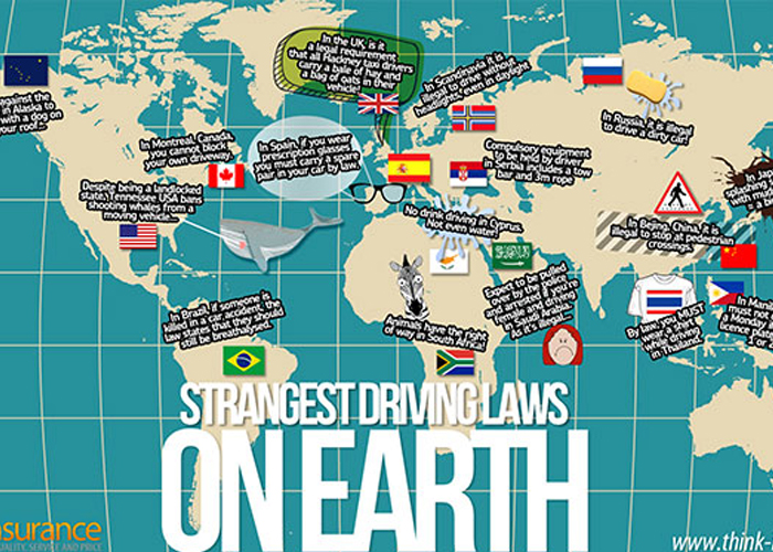 شاهد اغرب 10 قوانين للمرور حول العالم